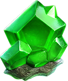 galactic gems green crystal