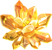 galactic gems yellow crystal